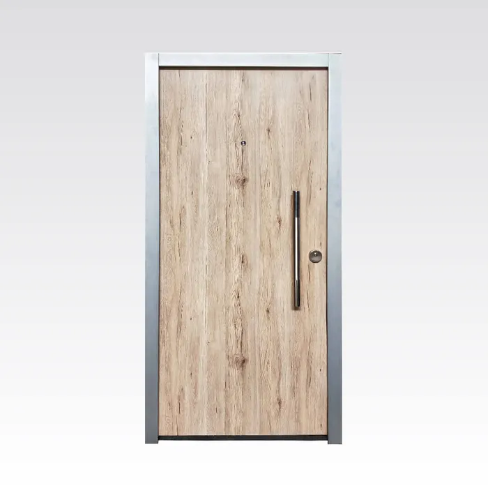 Puerta Premium 880 Blindada multianclaje símil roble claro